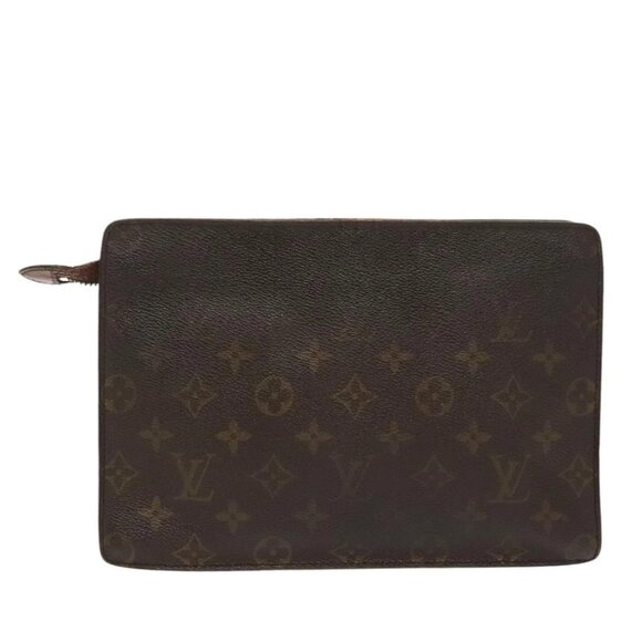LOUIS VUITTON Monogram Pochette Homme Clutch Bag M51795 LV Auth th5451 - Picture 2 of 16